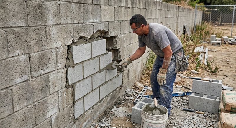 Brick Fence Repair in Cleveland, OH